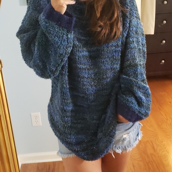 Oversize Slouchy Popcorn Knit Boyfriend Sweater - Picture 2 of 6